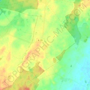 Christinenhof topographic map, elevation, terrain