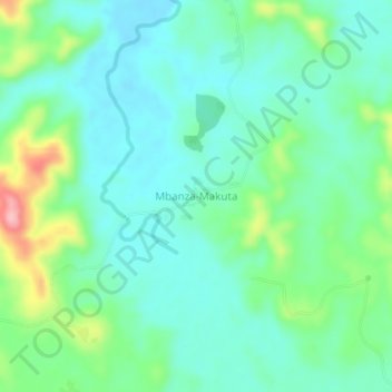 Mbanza-Makuta topographic map, elevation, terrain