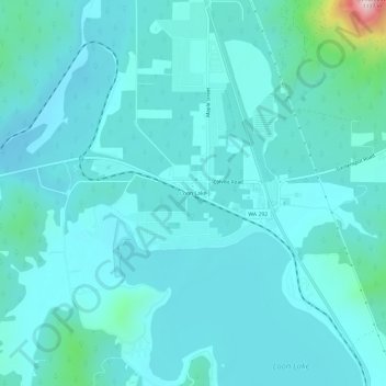 Loon Lake topographic map, elevation, terrain