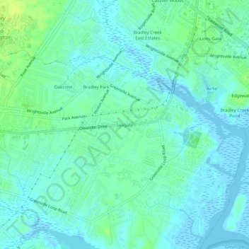 Seagate topographic map, elevation, terrain