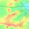 Great Brington topographic map, elevation, terrain