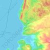 Zaldivar topographic map, elevation, terrain