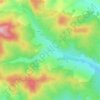 Popești topographic map, elevation, terrain