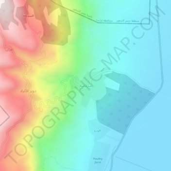 Sirmaniyah topographic map, elevation, terrain