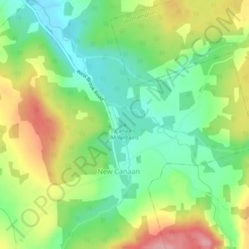 Canaan Mountains topographic map, elevation, terrain
