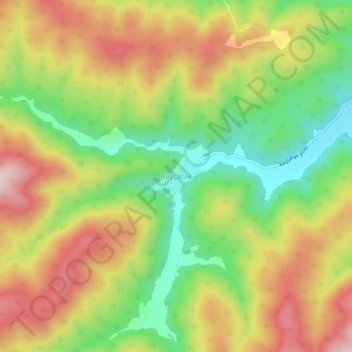 Başçatak topographic map, elevation, terrain
