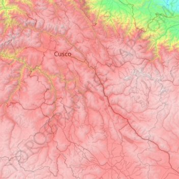 Provincia de Acomayo topographic map, elevation, terrain