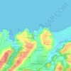 Arnao topographic map, elevation, terrain