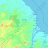 Pomeroon-Supenaam Region topographic map, elevation, terrain