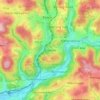 Ahlefeld topographic map, elevation, terrain