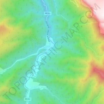 Tifouina topographic map, elevation, terrain