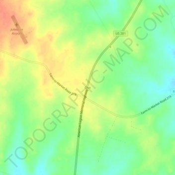 Olin topographic map, elevation, terrain