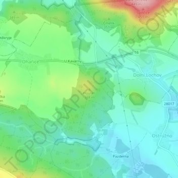 Houser topographic map, elevation, terrain