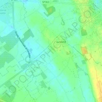 Monterrone topographic map, elevation, terrain