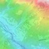 Lindwurm topographic map, elevation, terrain