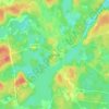 Hjorted topographic map, elevation, terrain