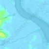 Falkenham Marshes topographic map, elevation, terrain