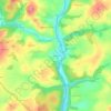 La Gare topographic map, elevation, terrain
