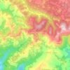 Krasica topographic map, elevation, terrain