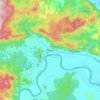 Bribri topographic map, elevation, terrain