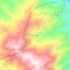 Tabang topographic map, elevation, terrain