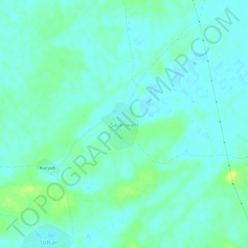 Sajanwasi topographic map, elevation, terrain