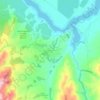 Bannockburn topographic map, elevation, terrain