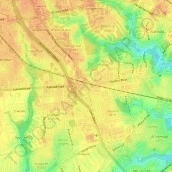 Owens topographic map, elevation, terrain