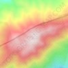 جبل الشيخ topographic map, elevation, terrain