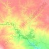 Val Verde County topographic map, elevation, terrain