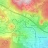 Hoof topographic map, elevation, terrain