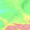 Jambyl Region topographic map, elevation, terrain