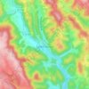 Saint-Chamant topographic map, elevation, terrain