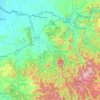 Ovens Valley District topographic map, elevation, terrain