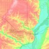 Des Moines County topographic map, elevation, terrain