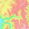Shuhada topographic map, elevation, terrain
