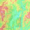 Xayabury District topographic map, elevation, terrain