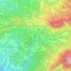 La Bastidonne topographic map, elevation, terrain