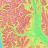 Area E (Saint Mary/Skookumchuck) topographic map, elevation, terrain