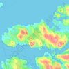 Ardnamurchan topographic map, elevation, terrain