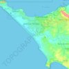 Salinas topographic map, elevation, terrain