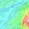 Saint-Romans topographic map, elevation, terrain