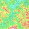 Tolosaldea topographic map, elevation, terrain