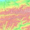 Kuhistoni Mastchoh District topographic map, elevation, terrain