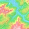 Sankt Martin bei Lofer topographic map, elevation, terrain