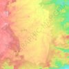 Barghat Tahsil topographic map, elevation, terrain