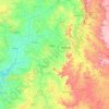 Banswara topographic map, elevation, terrain