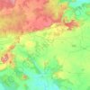 Baikunthpur Tahsil topographic map, elevation, terrain