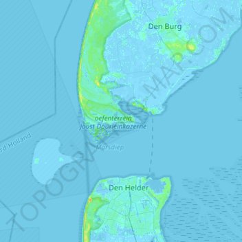 Den Hoorn topographic map, elevation, terrain