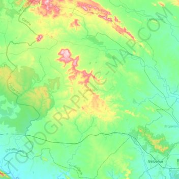 Hemgir topographic map, elevation, terrain